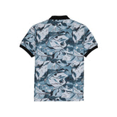 Status Quo Boys All-Over Abstract Printed Polo Collar Tshirt